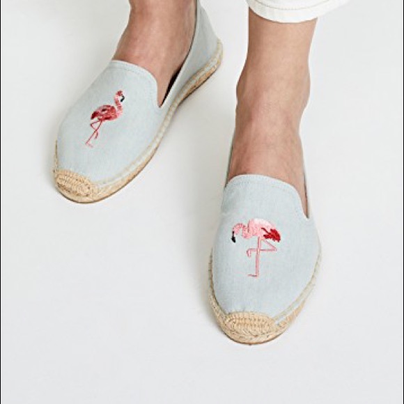 Soludos Shoes - Soludos Flamingo Smoking Slipper Espadrille Size 9